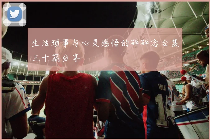 生活琐事与心灵感悟的碎碎念合集三十篇分享